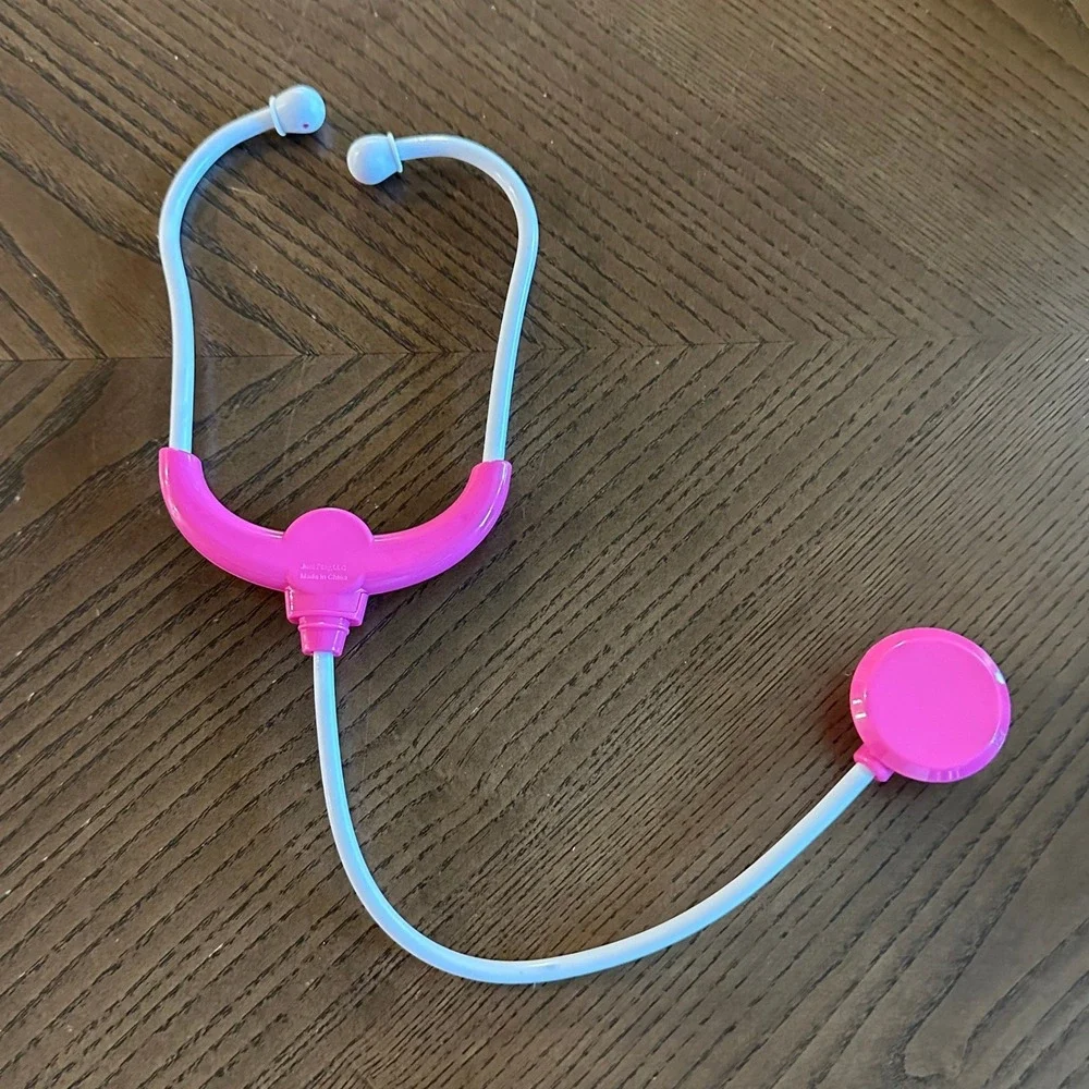 Barbie Kiss and Care Vet Doctor Nurse Stethoscope Replacement Hot Pink 7.25 inch